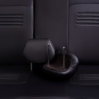 Авточехлы «Lord Auto Турин Экокожа» Mitsubishi Outlander lll 10.2012-12.2018 г.в., 0-2 рестайлинг, раздельная задняя спинка, с подлокотником (GF0W кроссовер 5 дверей, чёрный/чёрный)