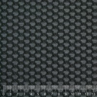 Жаккард «Соты-2» на поролоне (черно-серый, ширина 1,5 м., толщина 4 мм.) клеевое триплирование