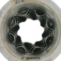 Пламегаситель стронгер «FOR» круглый, жаброобразный диффузор, длина 300 мм, труба Ø55 мм (алюминизированная сталь)