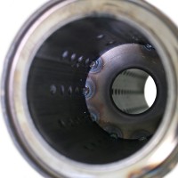 Резонатор «belais» круглый Ø95 мм, с диффузором длина 300 мм, труба Ø63 мм (нержавеющая сталь)