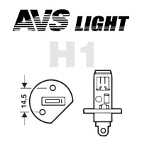 Лампы галогенные «AVS SIRIUS NIGHT WAY» H1 (55W)